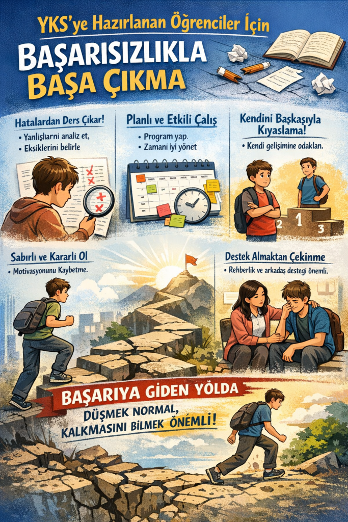 YKS’ye Hazırlanan Öğrenciler İçin: Başarısızlıkla Başa Çıkma ve Etkili Öğrenci Stratejileri